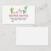 Carte De Visite Llama Baby shower Déchets Raffle (Devant / Derrière)