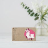 Carte De Visite Llama Bride (Debout devant)