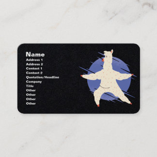 Carte De Visite Llama Yoga