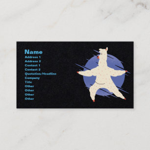 Carte De Visite Llama Yoga