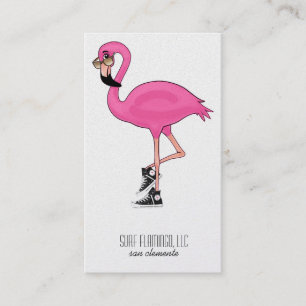 Carte De Visite LLC de Flamant rose de surf