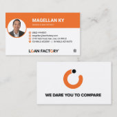 Carte De Visite Loan Factory - Agent de prêt hypothécaire (Devant / Derrière)