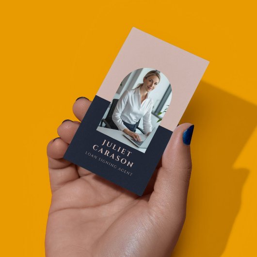 Carte De Visite Loan signing agent notary public arch photo