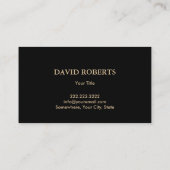 Carte De Visite Location de bateaux d'or moderne vente Maintenance (Dos)