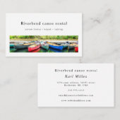 Carte De Visite Location de canoë kayak tuba photo (Devant / Derrière)