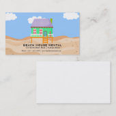 Carte De Visite Location de maison de plage (Devant / Derrière)