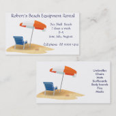 Carte De Visite Location de maison d'équipement de plage (Devant / Derrière)