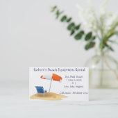 Carte De Visite Location de maison d'équipement de plage (Debout devant)