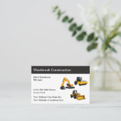 Carte De Visite Location de matériel de construction Nouveau (Debout devant)