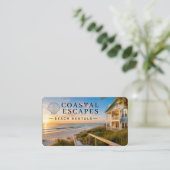 Carte De Visite Location de plage côtière (Debout devant)