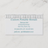 Carte De Visite Location De Toilettes Portables Sur Mesure (Devant)