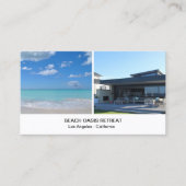 Carte De Visite Location de vacances à Beach House QR Icônes des m (Devant)