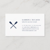 Carte De Visite Location de vacances à Lake House (Devant)