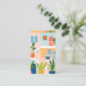 Carte De Visite Location de vacances Agent immobilier Realtor QR C (Debout devant)