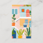 Carte De Visite Location de vacances Agent immobilier Realtor QR C (Devant)