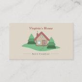 Carte De Visite Location de vacances, Bed & Breakfast (Devant)