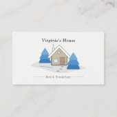 Carte De Visite Location de vacances d'hiver, Chambres d'hôte (Devant)