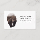 Carte De Visite Location de vacances Maison Cabin Mountain Ours (Devant)