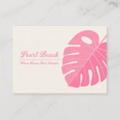 Carte De Visite Location de vacances Pink Tropical (Devant)