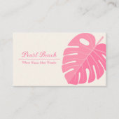 Carte De Visite Location de vacances Pink Tropical Beach (Devant)