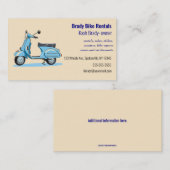 Carte De Visite Location de vélos modifiable (Devant / Derrière)