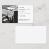 Carte De Visite Location De Voiture mariage, Ajouter Votre Photo - (Devant / Derrière)