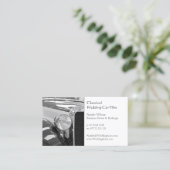 Carte De Visite Location De Voiture mariage, Ajouter Votre Photo - (Debout devant)