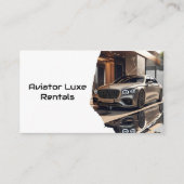 Carte De Visite Location de voitures de luxe moderne et QR Code de (Devant)
