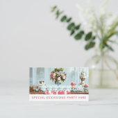 Carte De Visite Location d'un événement d'approvisionnement de la  (Debout devant)