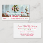 Carte De Visite Location d'un événement d'approvisionnement de la  (Devant / Derrière)