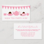 Carte De Visite Location d'un événement d'approvisionnement de par (Devant / Derrière)