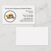 Carte De Visite Location et réparation d'équipement de constructio (Devant / Derrière)