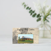 Carte De Visite Location Rustique Modèle photo sur mesure (Debout devant)