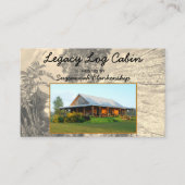 Carte De Visite Location Rustique Modèle photo sur mesure (Devant)