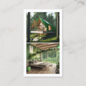 Carte De Visite Locations de biens forestiers Code QR (Devant)