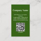 Carte De Visite Locations de biens forestiers Code QR (Dos)