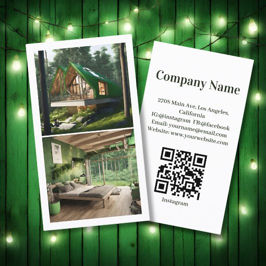 Carte De Visite Locations de biens forestiers Code QR