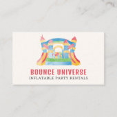 Carte De Visite Locations de fête de maisons de rebondissements (Devant)