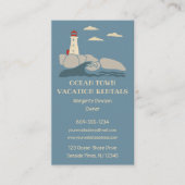 Carte De Visite Locations de vacances Plage Phare à thème (Devant)