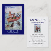 Carte De Visite Locations d'instructeur/canoë de natation - (Devant / Derrière)