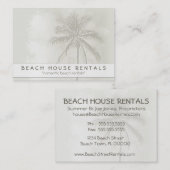 Carte De Visite Locations tropicales de Palm Beach (Devant / Derrière)
