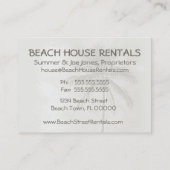 Carte De Visite Locations tropicales de Palm Beach (Dos)