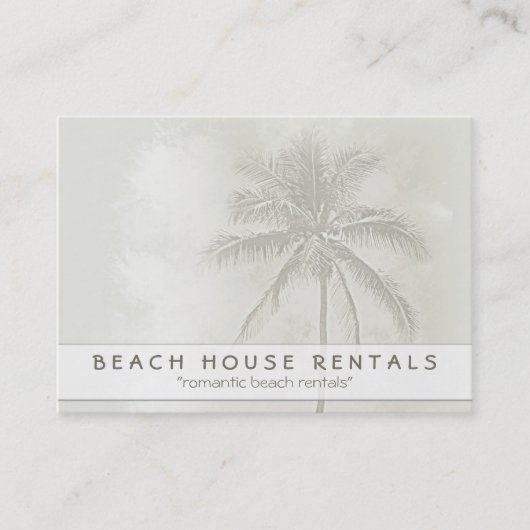 Carte De Visite Locations tropicales de Palm Beach (Devant)