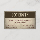 Carte de visite Locksmith (Devant)
