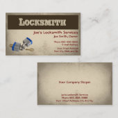 Carte de visite Locksmith (Devant / Derrière)