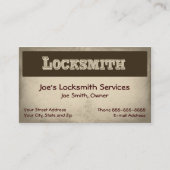 Carte de visite Locksmith (Devant)