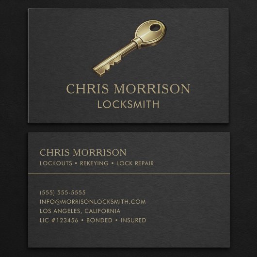 Carte De Visite Locksmith Professional