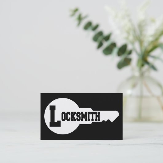 Carte de visite Locksmith Word (Debout devant)