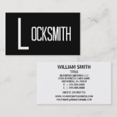 Carte de visite Locksmith Word (Devant / Derrière)