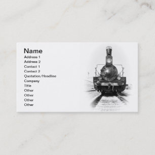 Carte De Visite Locomotive à vapeur